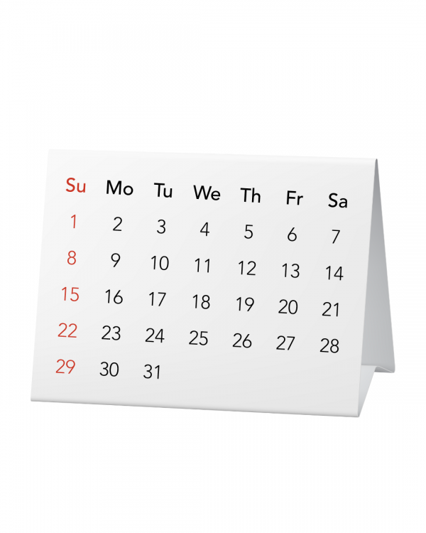 Calendário de Mesa