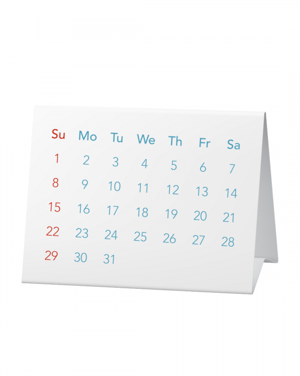 Calendário de Mesa