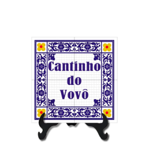 Azulejo Personalizado (15x15) Cerâmica 15x15cm Qualquer tipo de foto ou imagem   -Suporte branco ou preto(7cmX2cm)