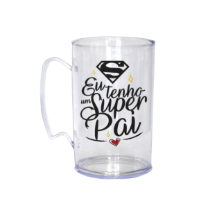Caneca de Chopp personalizada Acrílico 450ml Impressão em transfer   *Para outras quantidades, consultar nossos vendedores!*