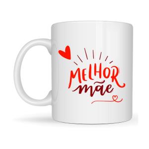 Caneca de Porcelana Porcelana 96x150mm Branca Sublimação Color  