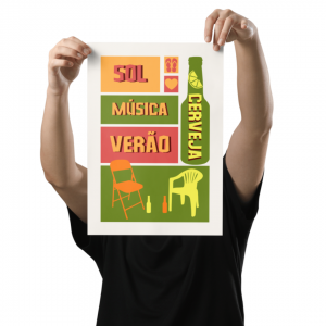 Cartaz - 31x43cm - Couché Brilho 90g Couché Brilho 90g 31cm x 43.5cm 4x0  Refile (Corte Reto) 