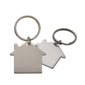 chaveiro metal casa Metálico 2,8x2,8cm    