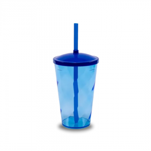 Copo 550ml com Canudo Polipropileno  Impressão Colorida   
