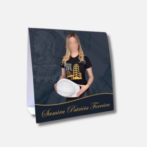 display de mesa personalizado Couché 300g     