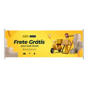 Faixa Tamanhos Personalizado Lona Front 380g  4x0 (Frente Colorido x Verso em Branco)   