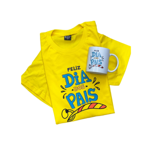 KIT DIA DOS PAIS      Camisa de Algodão + Caneca de Porcelana