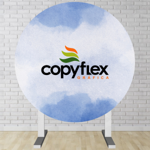 PAINEL SUBLIMÁTICO Oxford 140cm X 140cm 4x0 (Frente Color x Verso em branco)  ACABAMENTO OVERLOCK 
