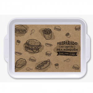 Papel de Bandeja Offset 56g 35x24.5cm Arte (34.4X23.9cm Final) 4x0  Corte reto 