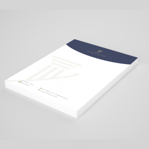 Papel Timbrado Offset 75g Offset 75g 21.6x30.3cm Arte (21X29.7cm Final) 4x0 (Frente Colorido x Verso em Branco)  Refile (Corte Reto) 