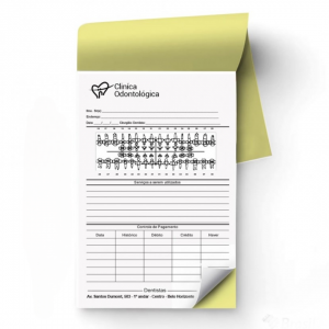 TALÃO PERSONALIZADO AUTOCOPIATIVO Papel offset 56g AUTOCOPIATIVO 15x20cm Monocromático   Numerado